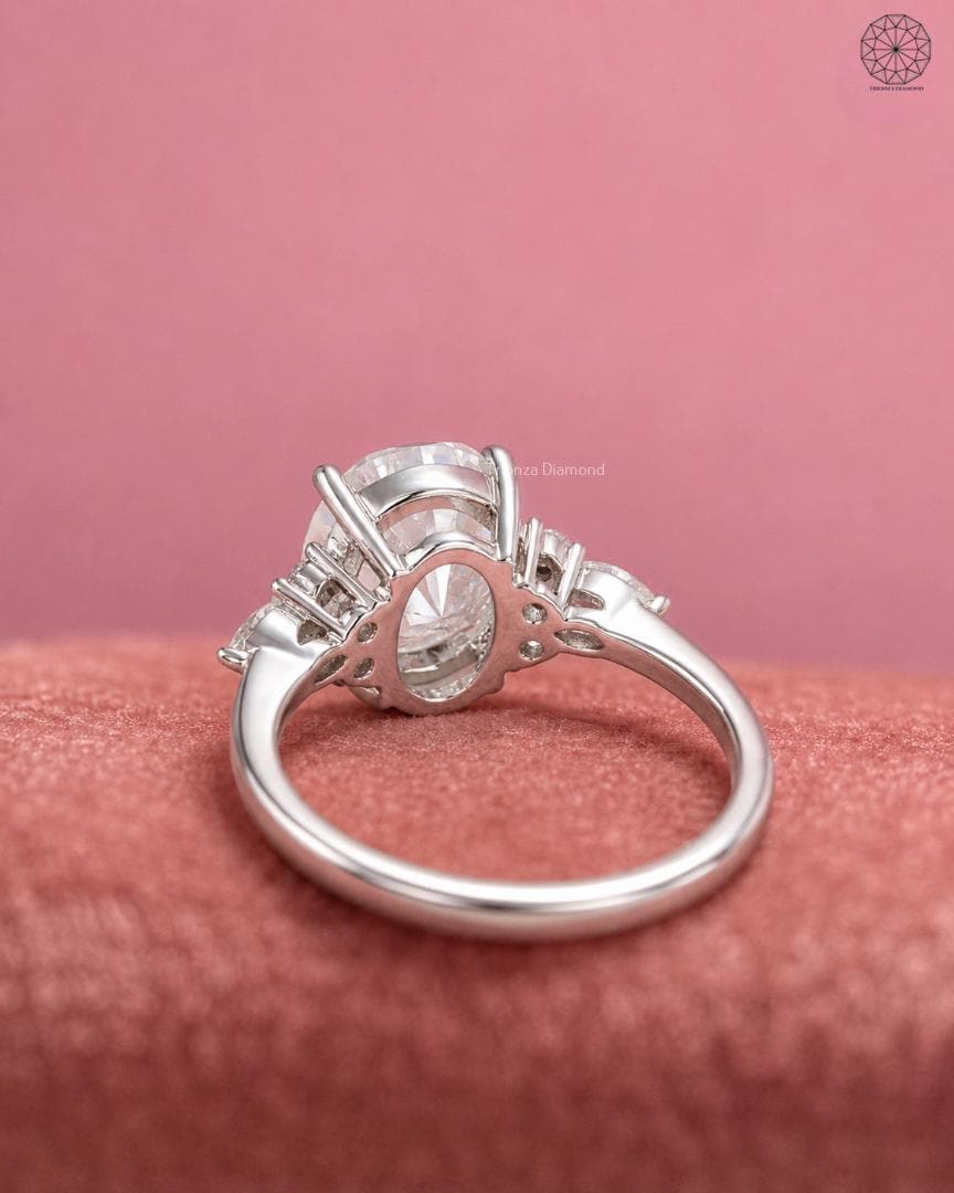 TrionzaDiamond engagement ring crafted with IGI certified lab grown diamonds for lasting brilliance