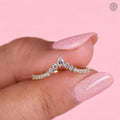TrionzaDiamond wedding band crafted with E/F color and VVS/VS clarity lab grown diamonds