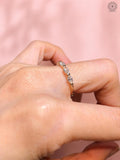 TrionzaDiamond half eternity band designed as a thoughtful anniversary gift for her