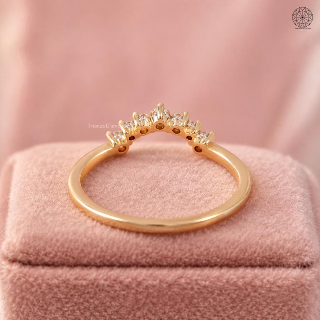 stacking wedding band gold