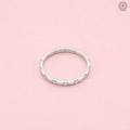 Stacking ring designed to pair beautifully as a matching wedding band for her