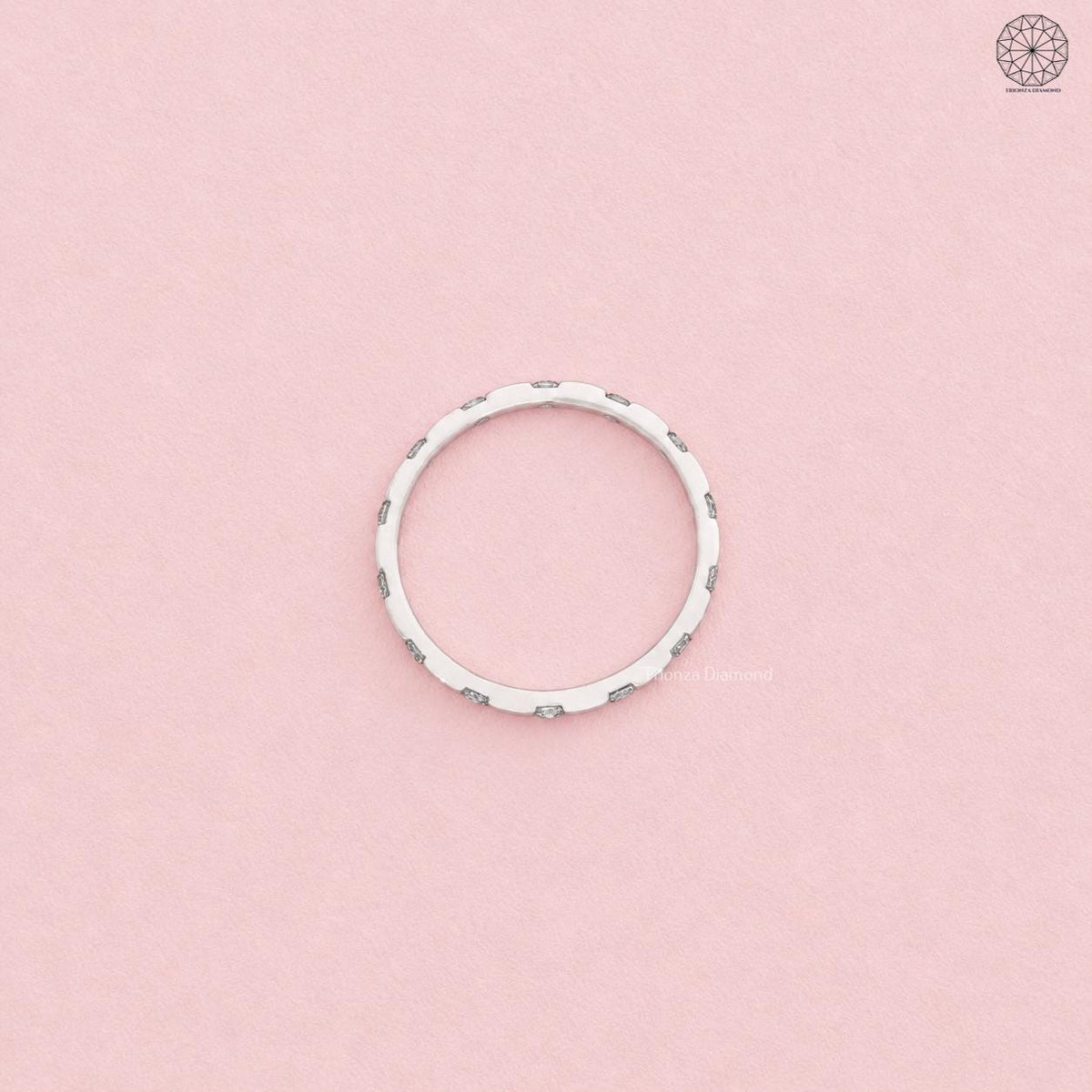 TrionzaDiamond full eternity ring crafted with 0.30 TCW lab grown round diamonds