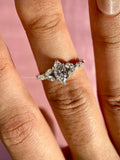 IGI certified lab grown marquise diamond set in a handmade TrionzaDiamond creation