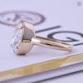 IGI certified lab grown diamond set in a handmade TrionzaDiamond creation