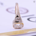 chunky bezel set engagement ring