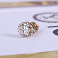 halo stud earrings
