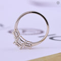 Elegant emerald cut lab grown diamond ring designed for everyday and special wear